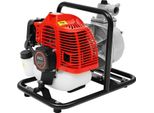 Pompa Acqua A Benzina - Motopompa A 2 Tempi - 43 Cm³ - 1,25 Kw - Monocilindrica - Raffreddamento Ad Aria Con Ventola - Avviamento A Strappo - 90+ Senza Piombo