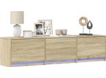 Vidaxl Mobile Tv Con Led Sonoma 165 X 34 X 40 Cm Materiale Ligneo