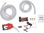 Pompa Di Trasferimento Diesel - Autoadescante 12 V - 50 L/Min - 175 W - 3600 Giri/Min - Pistola Di Erogazione Automatica - Filtro E Tubo Flessibile - Rosso