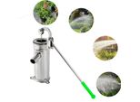 Pompa A Mano - Pompa Manuale Per Acqua - Acciaio Inossidabile - Pompa Aspirante - Per Pozzi, Giardini E Uso Domestico - A Risparmio Energetico - Argento