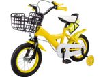 Triciclo Per Bambini 17 Pollici – Con Rotelle E Cestino – Per Bambini Da 1 A 5 Anni – Bicicletta Per Bambini / Bicicletta Per Neonati / Giallo