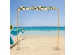 Arco Nuziale Backdrop - Supporto Per Sfondo - Ferro - Taglia M - Per Palloncini E Fiori - Giallo