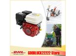 Motore A Benzina - Motore Di Ricambio - 7,5 Cv 4 Tempi - Albero Orizzontale - Per Motozappa, Coltivatore, Pompa Dell'acqua - Rosso