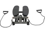Twist Stepper - Mini Stepper Idraulico - Display Lcd - Fasce Elastiche Di Resistenza - Allenamento A Casa - Allenamento Cardio - Nero
