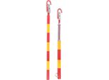 Barra Di Traino Per Auto/Furgoni/Camion - Barra Di Traino Rigida - Carico Di Traino 5 T - Acciaio - Ø 45 Mm - Bullone Di Sicurezza - Antiscivolo E Resistente All'usura - Arancione