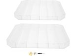 Espositore Per Smalti - Espositore Acrilico Da Parete - 6 Ripiani - 50X5X60 Cm - Set Da 2 - Rettangolare - Trasparente