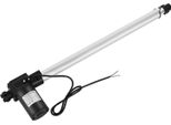 Attuatore Lineare - 12 V Cc - 6000 N - Corsa 500 Mm - Velocità 5 Mm/S - IP44 - Lega Di Alluminio - Argento
