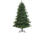 Albero Di Natale Artificiale - Xl 180 Cm - 818 Punte Dei Rami - Sistema Di Piegatura Rapida - Supporto In Acciaio - Per Interni - Poliestere - Verde Oliva