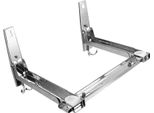 Ripiano/Supporto Per Microonde - Montaggio A Parete Estraibile - Acciaio Inossidabile 304 - Larghezza Regolabile - Contenitore Da Cucina - Argento