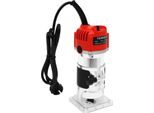 Fresatrice Per Legno - Fresatrice Per Bordi/Fresatrice Verticale - 800 W - 220 V Ca - 30.000 Giri/Min - Regolabile - Compatta - Motore Con Avvolgimento In Rame - Rosso