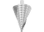 Punta A Gradini - Punta Conica - 6–60 Mm - 12 Gradini - Hss - Scanalatura A Spirale - Per Pvc E Legno - Argento