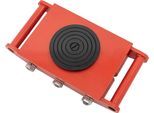 Carrello Per Macchinari - Carrello Di Trasporto - Portata 8 T - Piastra Superiore Girevole A 360° - Carichi Pesanti - Per Mobili E Carichi Ingombranti - Rosso