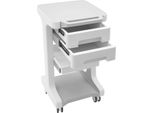 Carrello Per Cosmetici/Salone - Carrello - 3 Ripiani - Plastica Abs - Facile Da Montare - Per Spa/Studio - Grigio