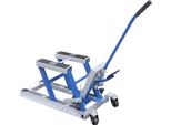 Sollevatore Per Moto / Atv - Idraulico - Portata 680 Kg - Regolabile In Altezza - Pieghevole - Acciaio A3 + Gomma - Blu