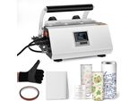 Pressa Per Tazze E Bicchieri - Pressa A Sublimazione - 10-30 Oz - Touchscreen - Automatica - - Spina Ue - Bianca