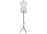 Manichino Da Sarto Manichino Da Vetrina - Torso Superiore In Filo Metallico - Donna - Resistente Alla Ruggine - Struttura Robusta - Per Vetrine/Negozi Al Dettaglio - Per Cucito/Sartoria