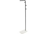 Appendiabiti - Appendiabiti Indipendente - Tre Ganci - Portata 35 Kg - Base 40×25 Cm - Ferro E Ardesia - Richiede Assemblaggio - Bianco