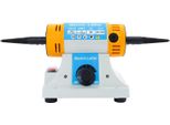 Lucidatrice Da Tavolo - Lucidatrice Da Banco - Velocità 800-10000 Giri/Min Regolabile - 320 W - 2 Dischi In Tessuto - Spina Ue - 20×15 Cm - Blu