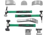 Kit Riparazione Ammaccature Auto - Utensili Per Riparazione Ammaccature 9 Pezzi - Per Casa E Officina - Rimozione Manuale Delle Ammaccature - Verde