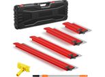 Set Di Spatole Per Cartongesso - Spatole Piatte - 4 Pezzi - Lame Flessibili - 25/40/60/80 Cm - Levigatura E Finitura Delle Pareti -