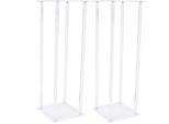 Portafiori Per Matrimoni - Colonna In Acrilico - Set Da 2 - Centrotavola Decorativo Per Feste Ed Eventi - Design Moderno - Trasparente