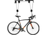 Sollevatore Da Soffitto Per Biciclette - Sistema Di Sollevamento A Carrucola - Montaggio A Soffitto - Capacità Di Carico 60 Kg - Lunghezza Gancio 17 Cm - Dimensioni 12×6,5×4 Cm - Nero