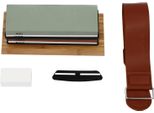 Pietra Abrasiva Pietra Per Affilare - Set Pietra Per Affilare - Grana 400/1000 E 3000/8000 - Doppia Faccia Set Da 2 - Rettangolare - 1,8 Kg - Rosso