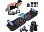 Set Di Tavole Per Flessioni - Tavola Per Flessioni Pieghevole - Portatile - Multifunzionale - Per Petto, Addome, Braccia E Schiena - Allenamento Di Forza - Nero