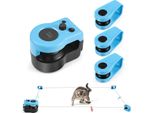 Giocattolo Per Gatti Che Vivono In Appartamento - Ruota Per Gatti/Tapis Roulant Per Gatti - Interattivo - Velocità Regolabile - Elettrico - Batteria Inclusa - Blu