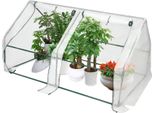 Serra - Mini Serra - Copertura In Pe, Telaio In Ferro - Finestra Scorrevole - Protezione Delle Piante Per Ortaggi, Frutta Ed Erbe Aromatiche - Resistente Ai Raggi Uv