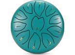 Steel Tongue Drum - Tamburo A Lingua D'acciaio - Diametro 15 Cm - 8 Note - Suonabile A Mano - Con Libro Di Spartiti E Borsa Per Il Trasporto - Per Yoga E Meditazione