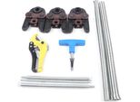 Ganascia Per Tubi Compositi - Profilo Th TH16 TH20 TH26 - Apertura Max. 41/43,5/44,5 Mm - Lunghezza 150 Mm - Larghezza 101 Mm - Metallo
