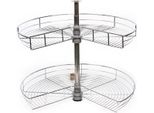 Cestello Per Armadio Da Cucina - Cestello Portaoggetti - Doppia Parete - Regolabile In Altezza - Resistente All'usura - Per Utensili Da Cucina E Accessori Per La Pulizia
