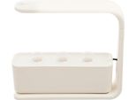 Giardino Idroponico Per Erbe Aromatiche - Vaso Da Interno - Lampada Led Da 15 W Per Piante - Per Davanzale Della Cucina - Coltivazione Di Erbe Aromatiche - Bianco