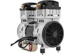 Testata Pompa Compressore Aria - OLF-1500-4 - 1500 W - 140 L/Min - Silenziosa - Con Cavo Condensatore - Argento