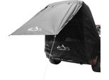 Tenda Posteriore Per Auto - Tenda Di Espansione Con Tendalino - Protezione Dal Sole E Dalla Pioggia - Tela - Aste In Fibra Di Vetro - Per 2 Persone - Nero