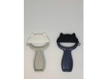 Jumada's – Pelapatate – Pelapatate A Coltello – Gadget A Forma Di Gatto – Accessorio Da Cucina – Must-Have – Con Custodia Protettiva Per Il Coltello – Nero O Grigio Chiaro