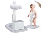 Ausilio Per La Doccia Per Bambini - Maniglione - Lunghezza Regolabile, Antiscivolo, Portatile, Motivo Animale, Per Bambini Dai 25 Ai 36 Mesi - Bianco