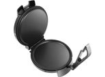 Piastra Elettrica Per Roti E Pancake - Spina Ue - Potenza 1200 W - Riscaldamento Su Entrambi I Lati - Rivestimento Antiaderente - Max 230 °C - Acciaio Inossidabile - Marrone Cioccolato