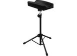 Poggiabraccio E Poggiagambe Per Tatuaggi - Treppiede Regolabile - Altezza 70-100 Cm - Ruotabile A 360° - Portata 150 Kg - Pu, Schiuma, Ferro - Nero