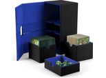 Scatola Porta Carte - Deck Box Per Mtg/Tcg - 2 Scomparti - Per Oltre 200 Carte Con Bustine Protettive - Commander - Rosso Bordeaux