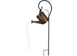 Lampada Solare A Forma Di Annaffiatoio - Lampada Da Giardino A Led - Resistente Alle Intemperie - Per Esterni - Effetto Luci Fiabesche - Design A Cascata Con Catena Luminosa - Decorazione Da Giardino