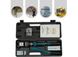 Pinza Idraulica Per Crimpare Capicorda - Utensile Di Pressatura Idraulico Manuale - 16–300 Mm² - 11 Set Di Matrici