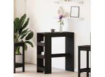 Maison Exclusive - Tavolo Bar Con Ripiano Effetto Rovere Nero 90X40X103,5 Cm