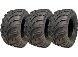 25X11.00-12 Pneumatici Atv Quad 6Ply Wanda 373A Con Marchio E-Marked Road Legal 450Kg (Set Di 3)