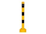 Schake Absperrpfosten Typ 476NPBG, Ortsfest, 220X220 Mm Ø 76Mm, Gelb / Schwarz)