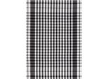Geschirrtuch Stuco "Vichy", Schwarz (Schwarz, Weiß), B:50Cm L:70Cm, 100% Baumwolle, GeschirrtüCher, Geschirrtuch