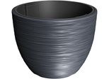 Blumentopf Prosperplast "Furu", Grau (Anthrazit), H:38,5Cm Ø:47Cm, Kunststoff, PflanzgefäßE