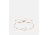 Edelstahlarmband Liebeskind Berlin "Schmuck Geschenk Armkette Glass Heart", RoséGoldfarben, Transparent, Transparent, ArmbäNder, Damen, 24Cm, Edelstahl, Edelstahlarmband, Mit Glasstein