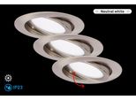 Briloner Leuchten Led Einbauleuchte "Flat In", Weiß, Neutral, Leuchten